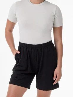 1241gd - Mid-Length Heavy Jersey Shorts<Los Angeles Apparel Hot