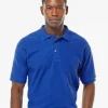 M & O Knits 7002 S/S COMBED RING SPUN PIQUÉ POLO<M&O Sale