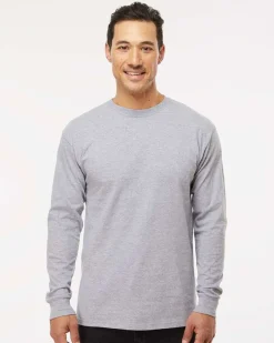 4820 - Gold Soft Touch Long Sleeve T-Shirt<M&O Clearance