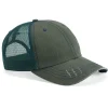 6990 - Herringbone Unstructured Trucker Cap<Mega Cap Clearance