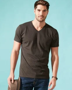 6240 - Premium Fitted CVC V-Neck Tee<Next Level Best