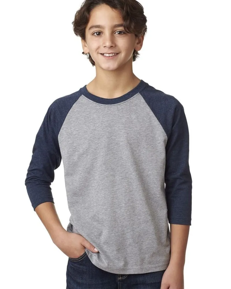3352 - Youth CVC 3/4 Raglan T-shirt<Next Level Discount
