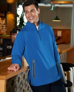 NE401 - Men's Quest Stretch Quarter-Zip<North End Hot