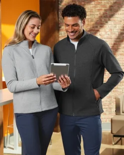 NE727 - Men's Spirit Textured Full-Zip<North End Fashion