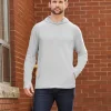 NE105 - Unisex JAQ Stretch Performance Hooded T-Shirt<North End Hot