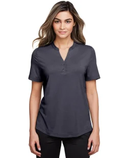 NE100W - Ladies Jaq Snap-Up Stretch Performance Polo<North End Clearance