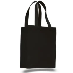 Q1000 - Canvas Gusset Shopping Tote Bag<Q-Tees Online