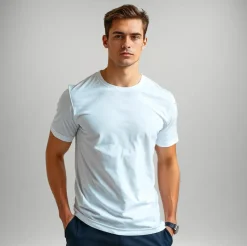 CA7129 - PolyCotton Touch Sublimation Tee with Ribbed Crew Neck<Roly Clearance
