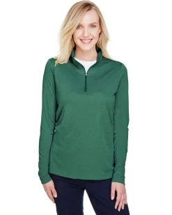 TT31HW - Ladies Zone Sonic Heather Performance Quarter-Zip<Team 365 Fashion