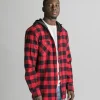 T4000 - Cozy Checkered Unisex Flannel Hooded Shirt<Timberlea Discount