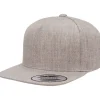 YP5089 - Adult 5-Panel Structured Flat Visor Classic Snapback Cap<Yupoong Clearance