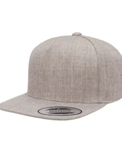 YP5089 - Adult 5-Panel Structured Flat Visor Classic Snapback Cap<Yupoong Clearance