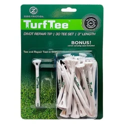 GTCTT - Composite 3" Cup Turf Tee 30 Pack<ZERO FRICTION New